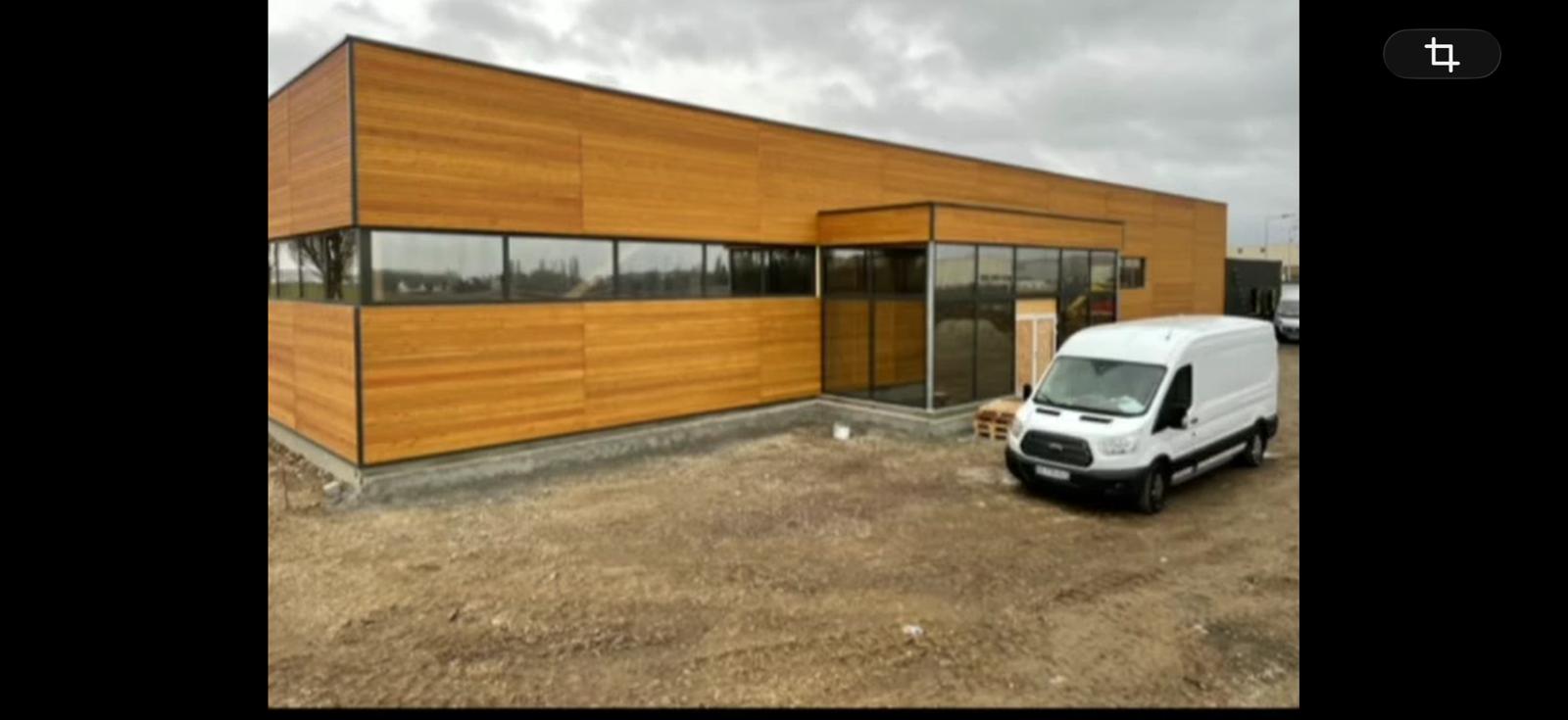 Bardage bois. &Eacute;pinal